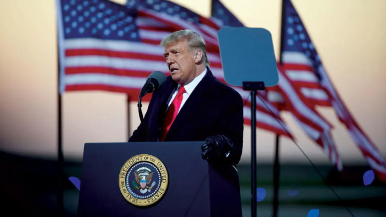 ترمب يخاطب أنصاره في مينيسوتا الجمعة (أ.ب)