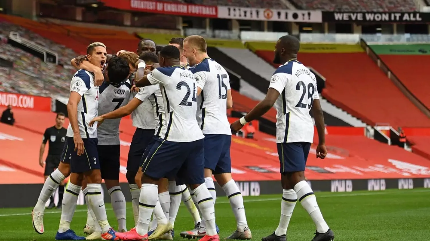 Tottenham Hotpsur's 6-1 thrashing of Manchester United is just one of a plethora of high scoring games in the Premier League this season. (AFP)