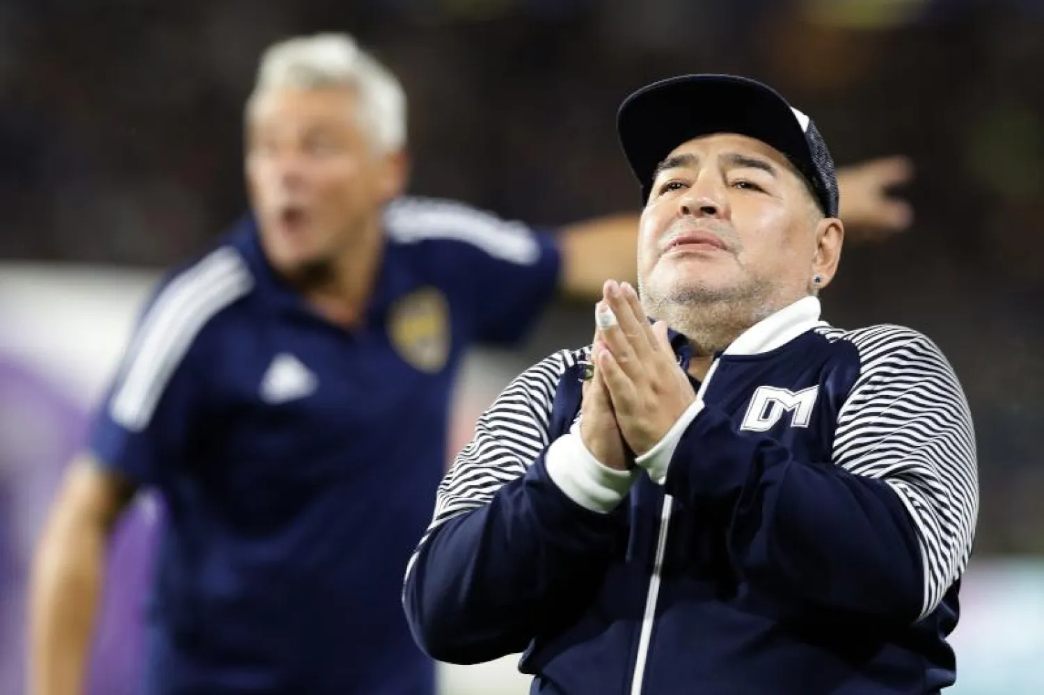 أسطورة الكرة الأرجنتينية دييغو أرماندو مارادونا (أ.ف.ب)