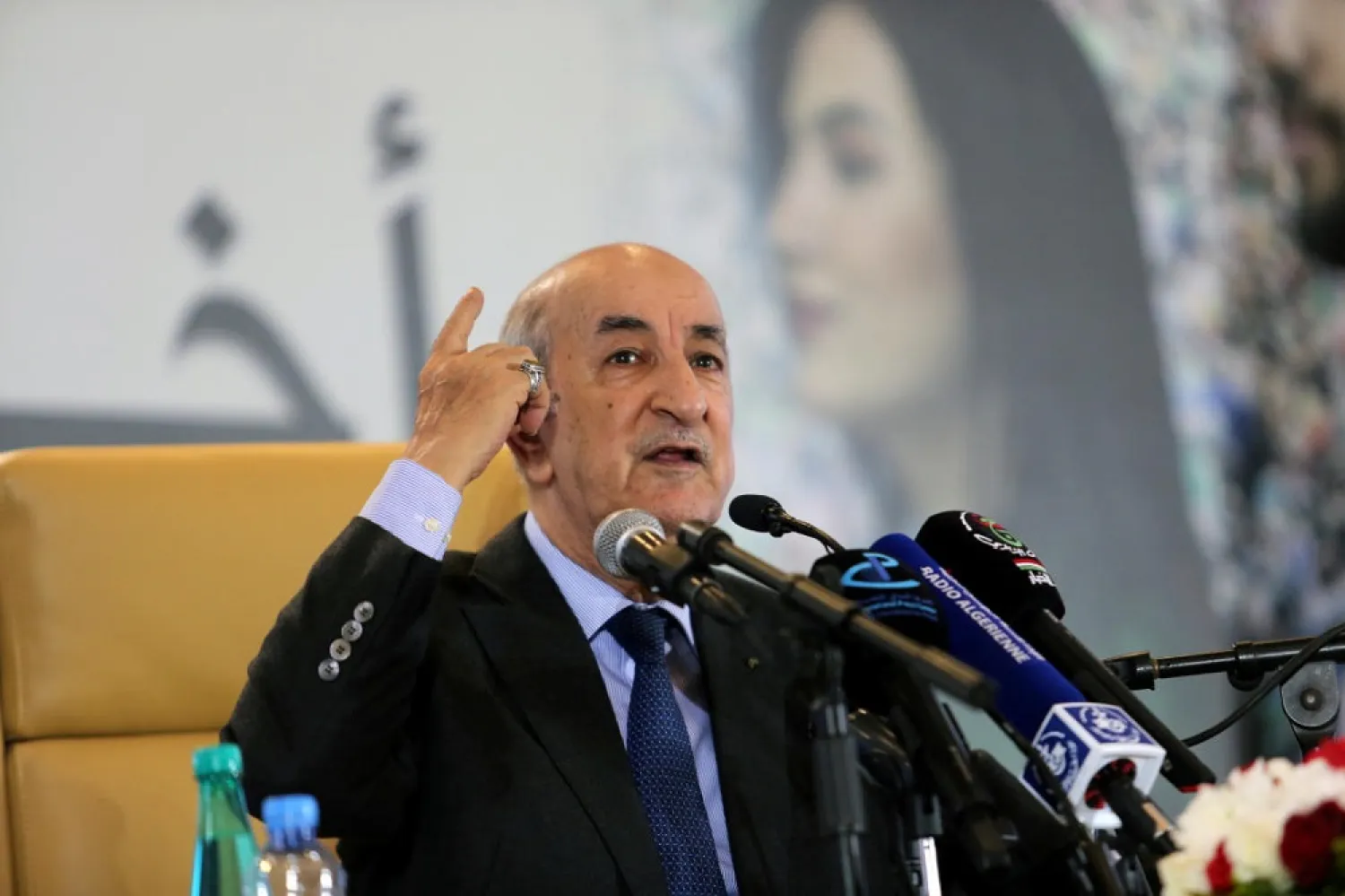 Algerian President Abdelmadjid Tebboune. (Reuters)
