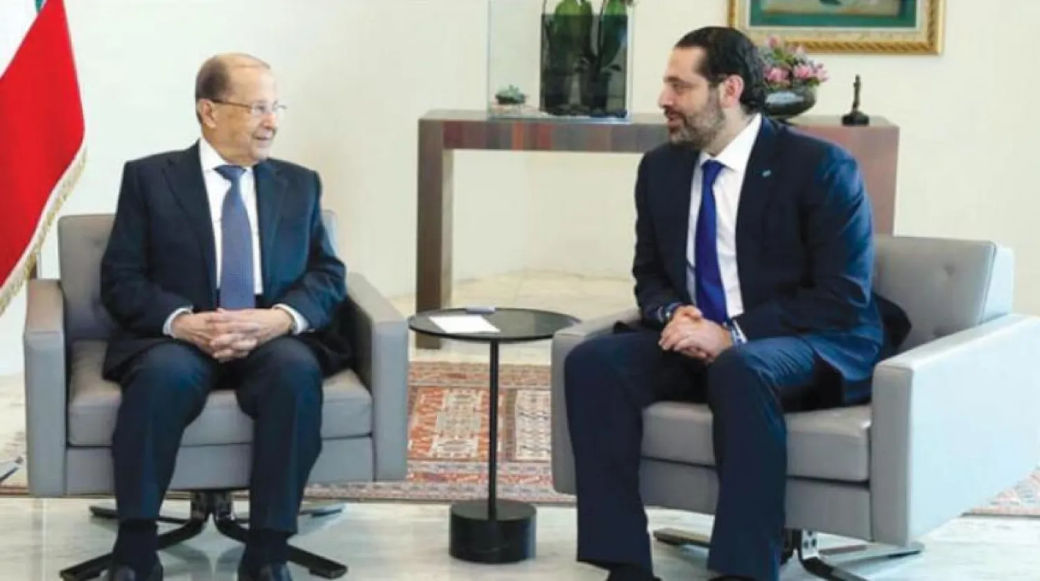 Avn, Hariri’yi karşıladı (Lübnan Ulusal Haber Ajansı NNA)