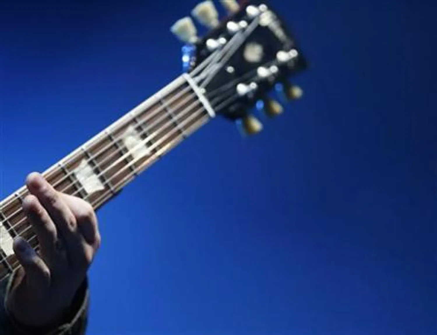 A guitarist is seen in Torrance, California January 5, 2007. REUTERS/Mario Anzuoni
