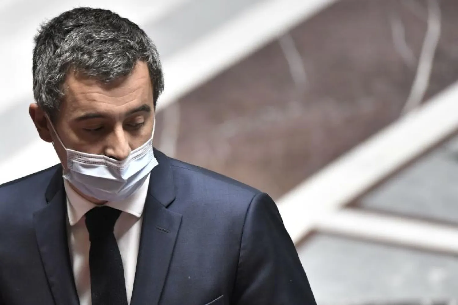 وزير الداخلية الفرنسي جيرالد دارمانان (أ.ف.ب)