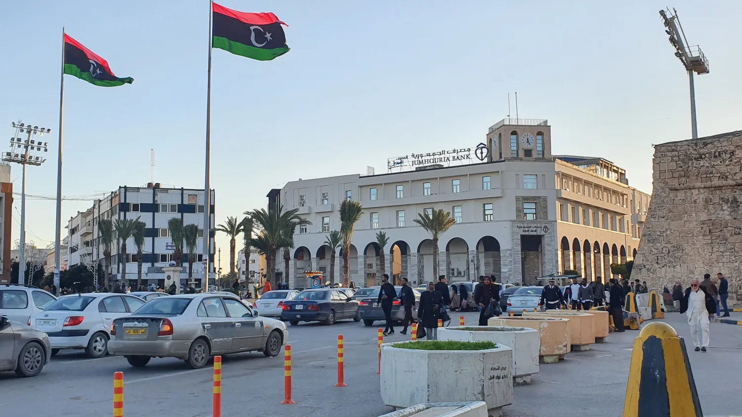  A picture taken on January 20, 2020, shows a view of Martyr's square in the Libyan capital Tripoli. (AFP Photo)
