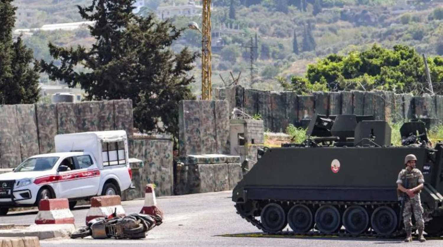 Trablus'un kuzeyindeki Lübnan ordusuna ait  bir nokta (AFP)