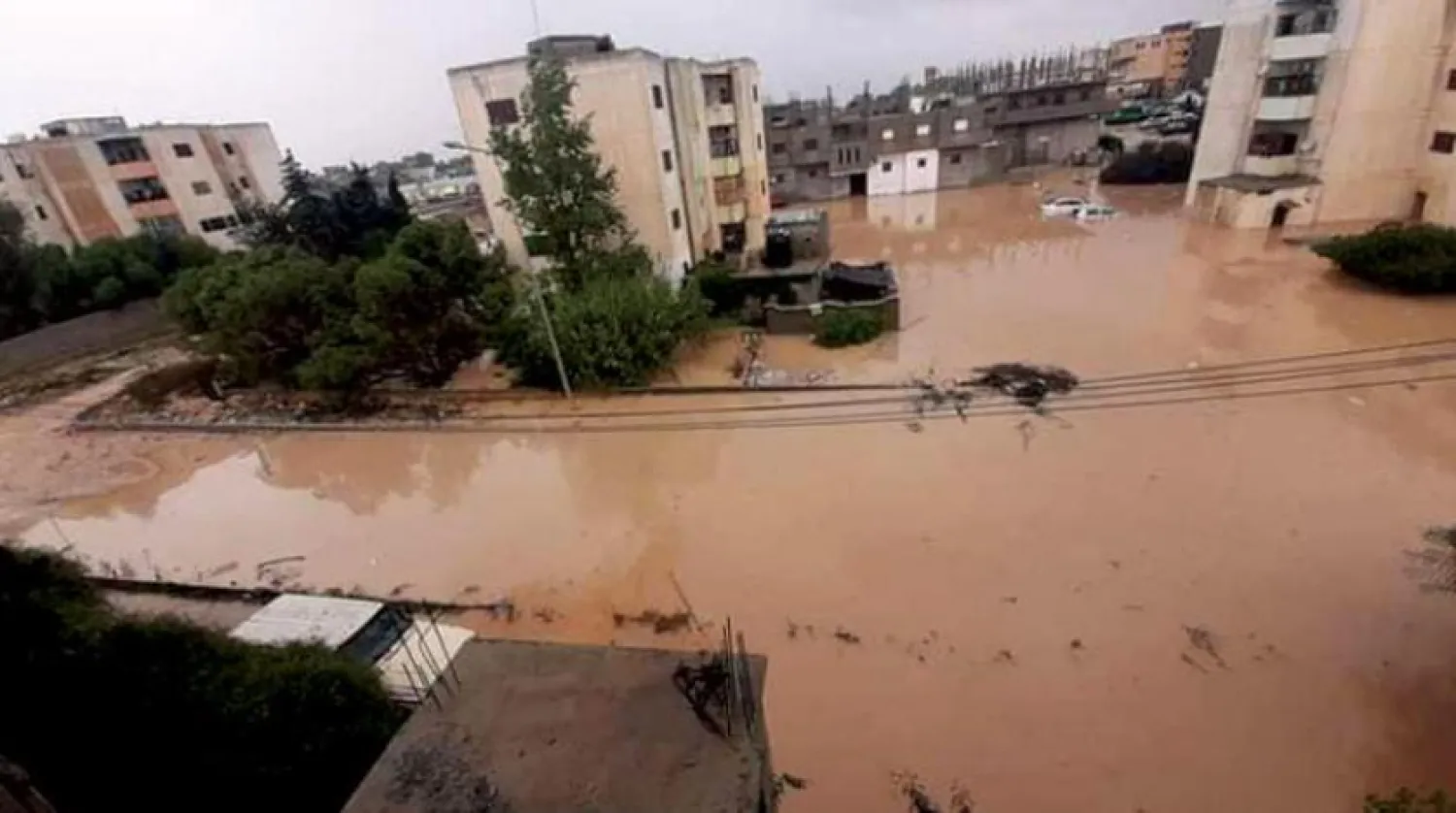 A picture of Libya’s flooded Bayda city  