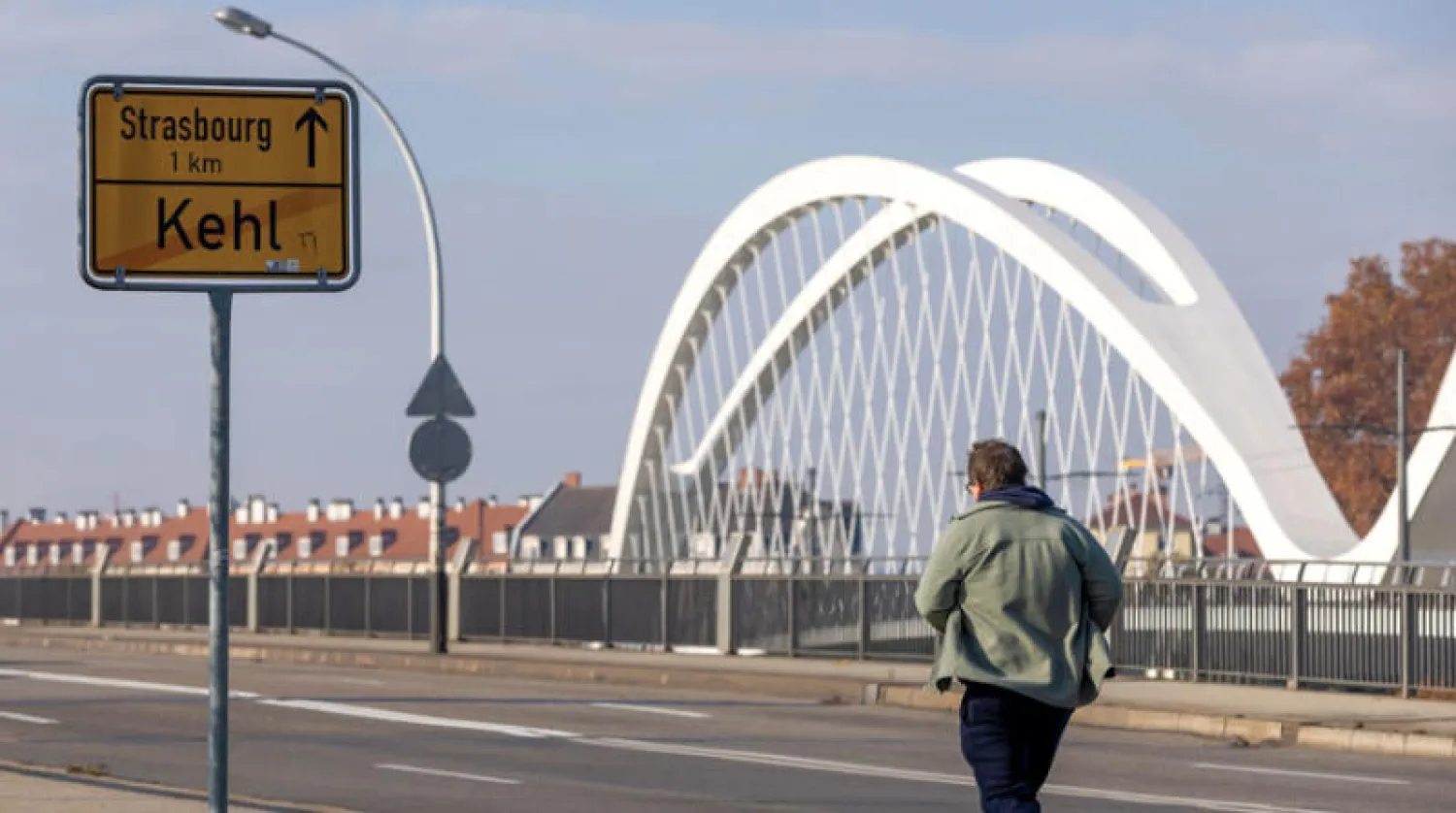 الحدود الفرنسية - الألمانية خلال فترة الإغلاق الثاني (إ.ب.أ)