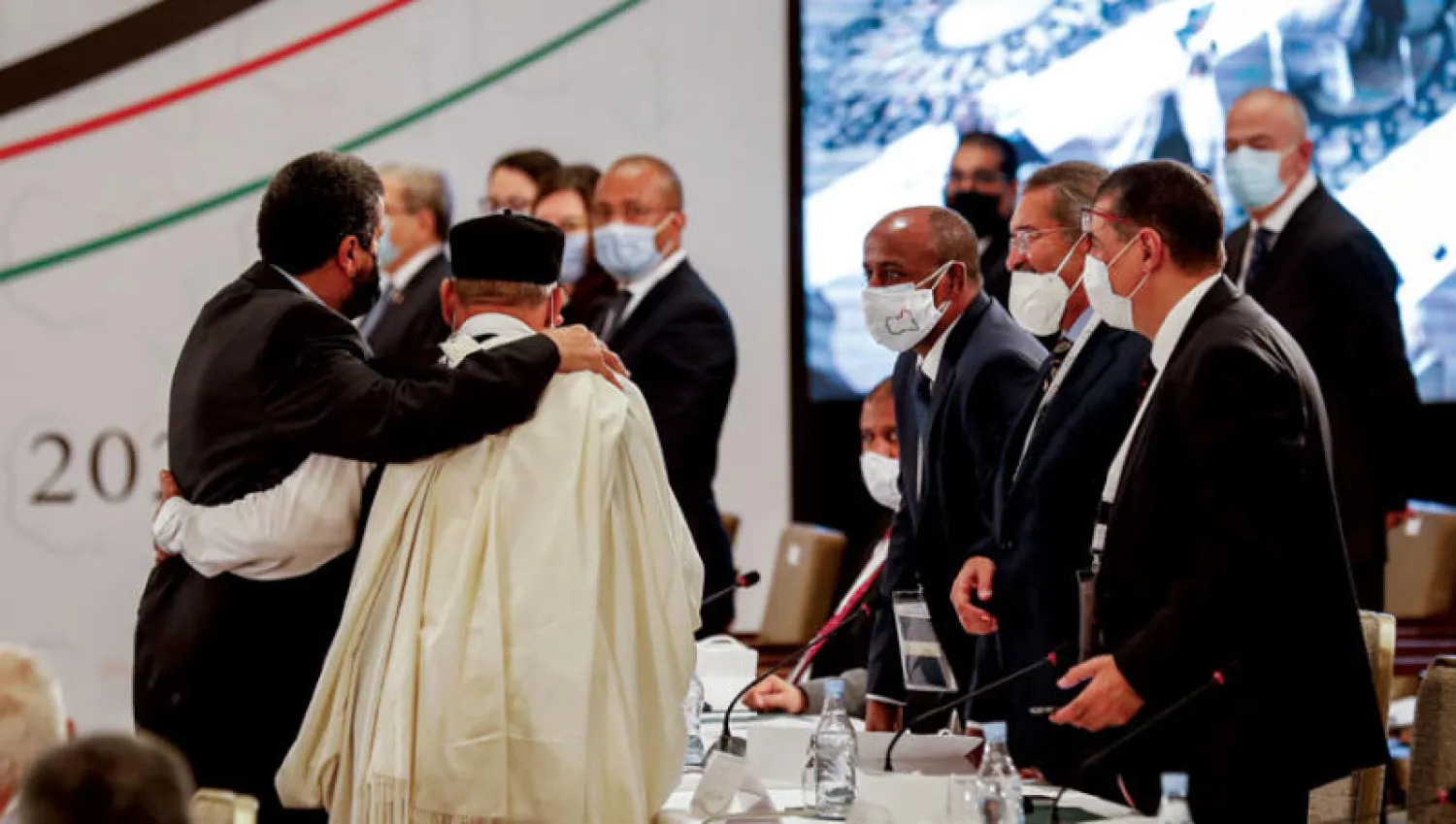 جانب من فعاليات الملتقى الليبي المنعقد في تونس (د.ب.أ)