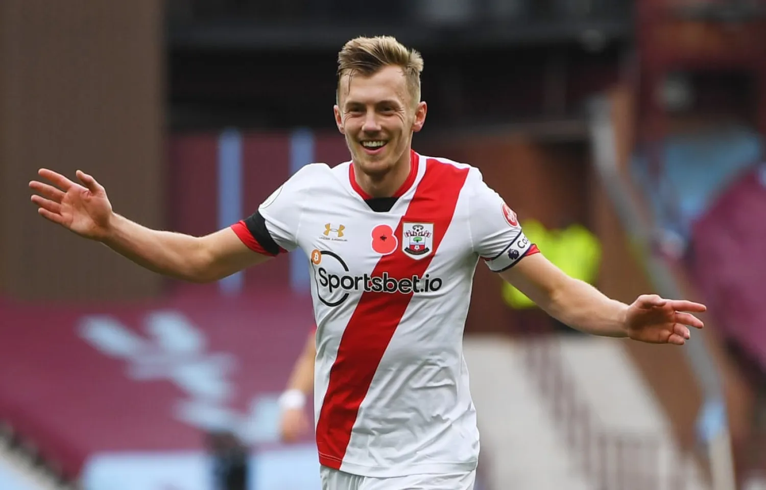 James Ward-Prowse has eclipsed Matt Le Tissier’s record of Premier League free-kicks scored for Southampton. Photograph: Gareth Copley/Reuters

