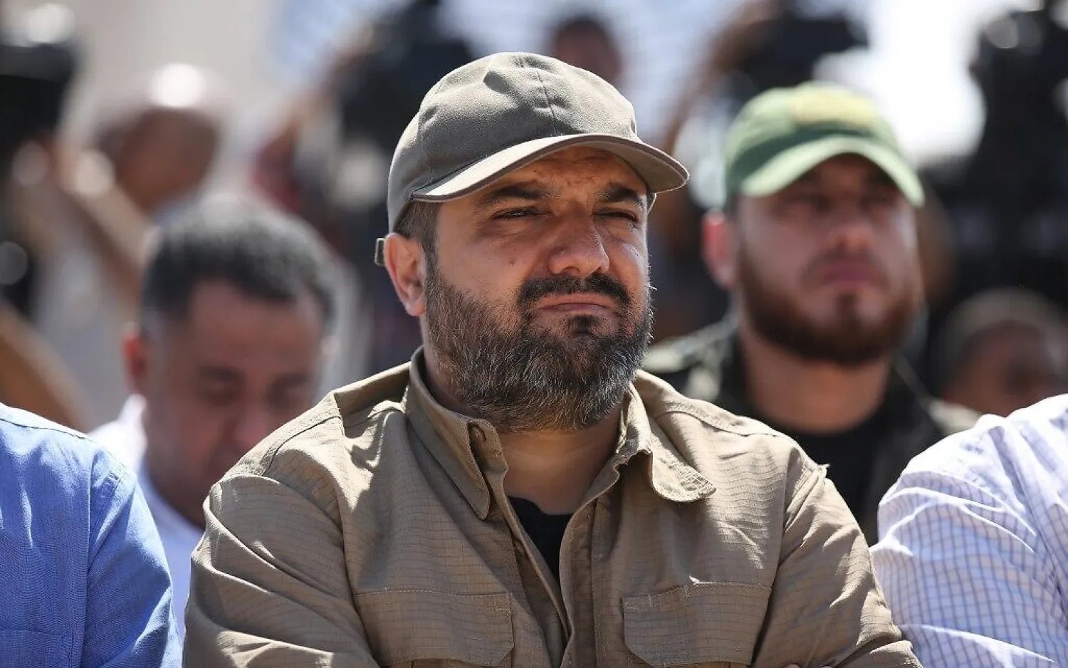 In this photo taken on October 21, 2016, Palestinian Islamic Jihad leader Baha Abu al-Atta attends a rally in Gaza City. AFP