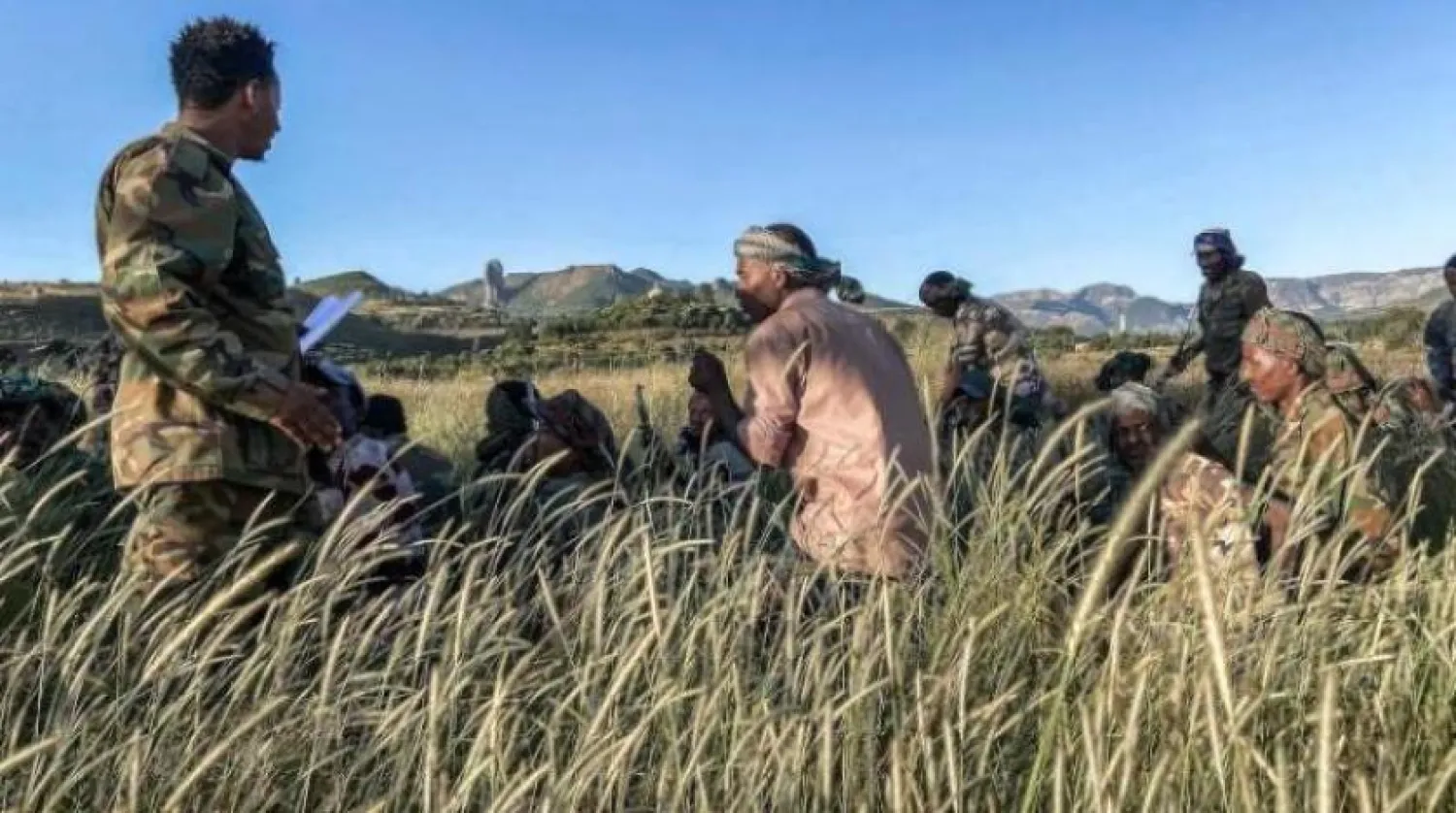 Amhara savaşçıları, Tigray Halk Kurtuluş Cephesi’ne karşı Etiyopya federal güçleriyle birlikte savaşıyor (AFP)