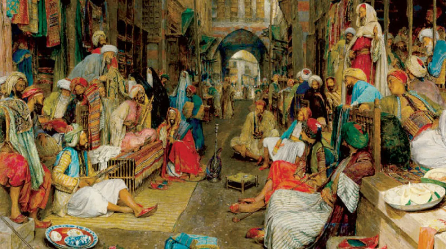 لوحة فريدريك لويس «بازار خان الخليلي» (سعر تقديري بين 3 و5 ملايين جنيه إسترليني)