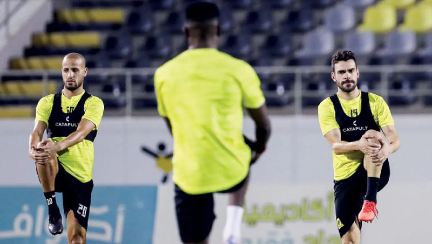 الأحمدي وهنريكي في تدريبات الاتحاد الأخيرة  (الشرق الأوسط)