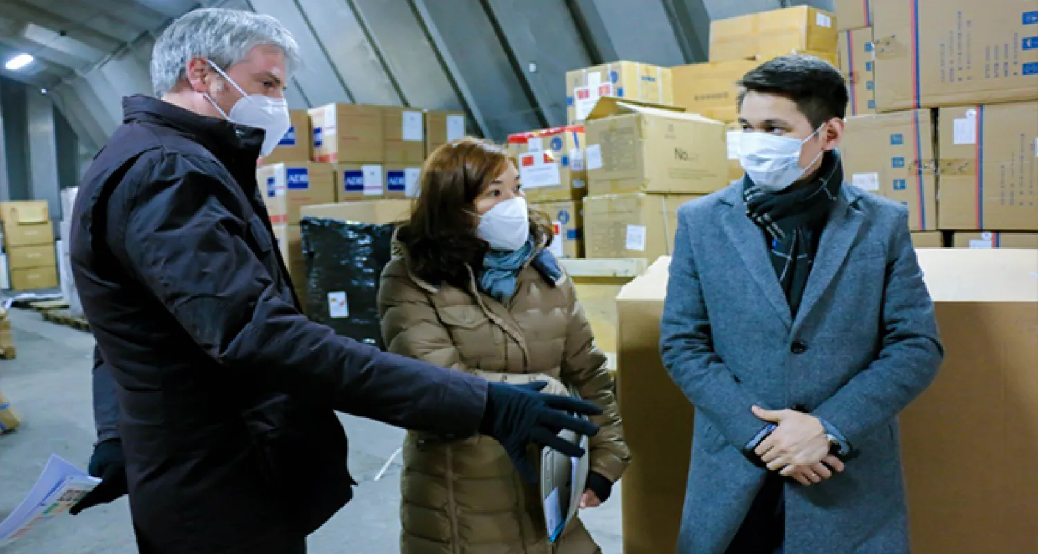 Almanya'dan Kovid-19 hastalarının tedavisi için Kırgızistan'a tıbbi yardım