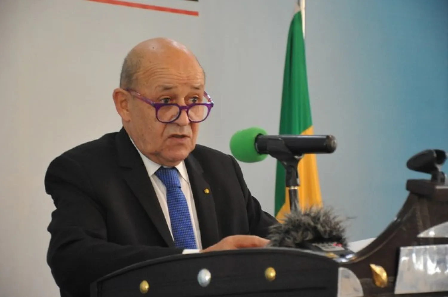 France’s Minister of Foreign Affairs, Jean-Yves Le Drian, said Muslims were a part of the country's culture. (File/AFP)
