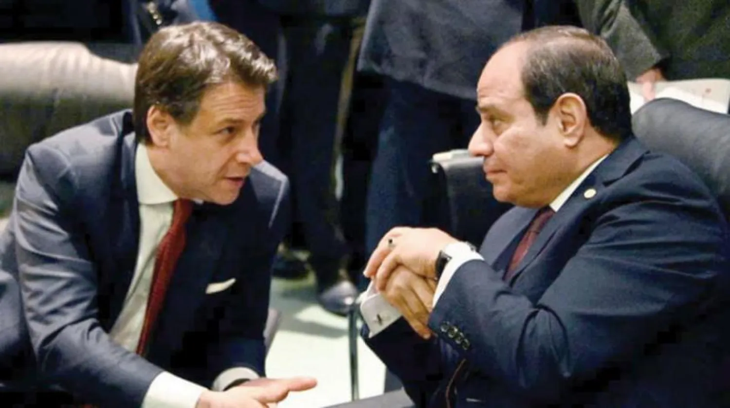 Sisi ve Conte daha önce de uluslararası meseleleri görüşmek üzere bir araya gelmişti. (Mısır Cumhurbaşkanlığı İnternet Sitesi)