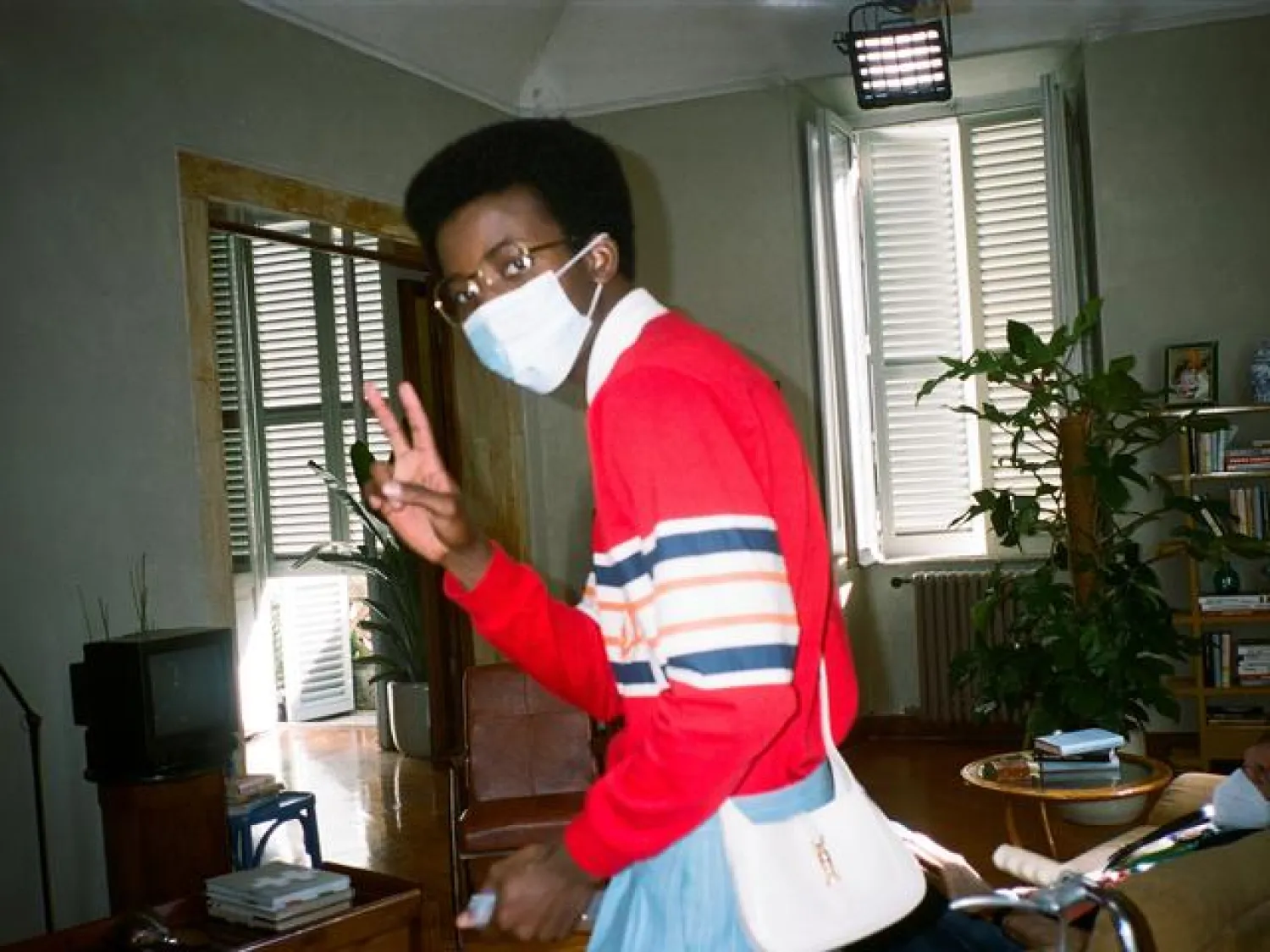 A model gestures during the shooting of the first episode of the mini-series "Ouverture of something that never ended" as part of the presentation of Gucci's last collection in Rome, Italy, in this handout photo released on November 16, 2020. Paige Powell for Gucci/Handout via REUTERS