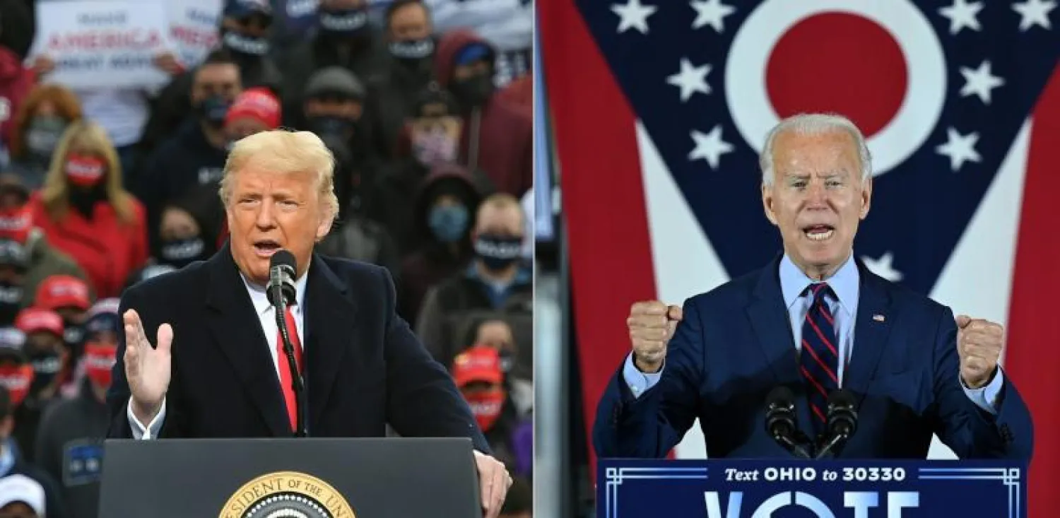 الرئيس الأميركي دونالد ترمب والرئيس المنتخب جو بادين (أ.ف.ب)