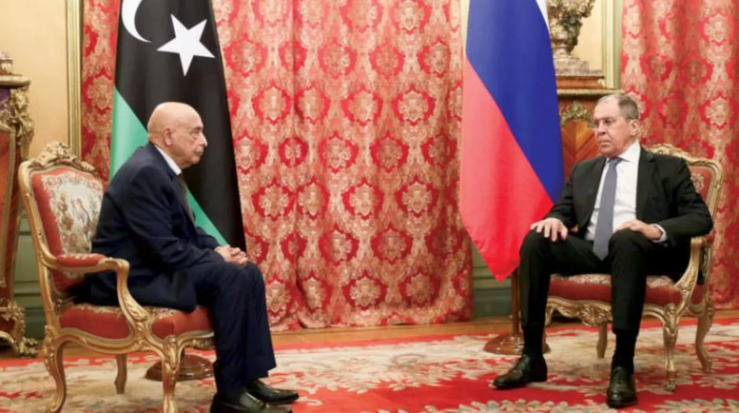 Rusya Dışişleri Bakanı Sergey Lavrov, iki gün önce Moskova’da Akile Salih ile görüştü (AP)
