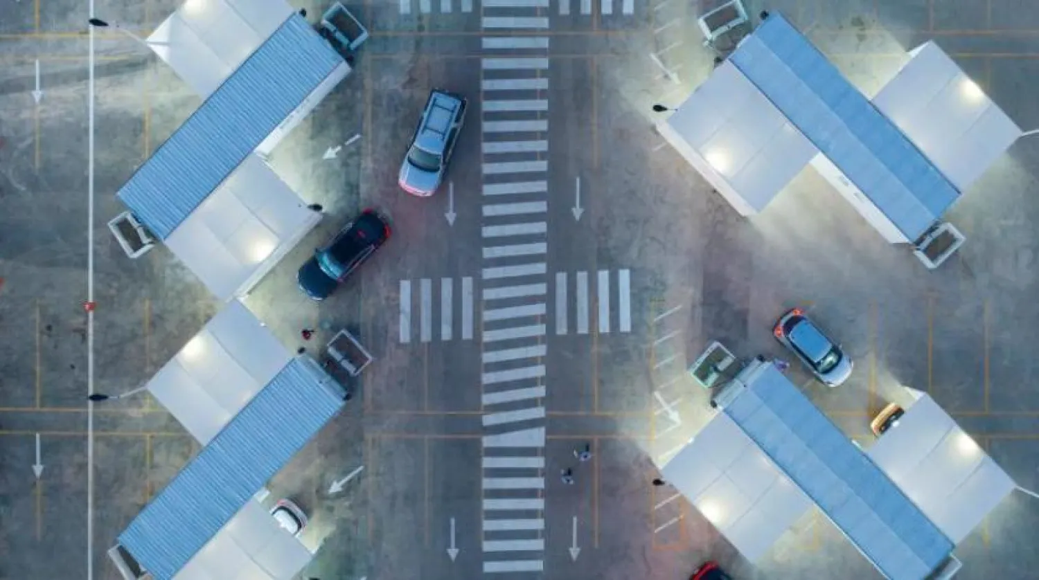 Koronavirüs test merkezi (Şarku’l Avsat)