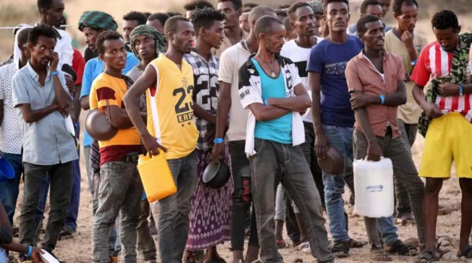 Tigray bölgesinden Sudan’a kaçan Etiyopyalılar (AFP)
