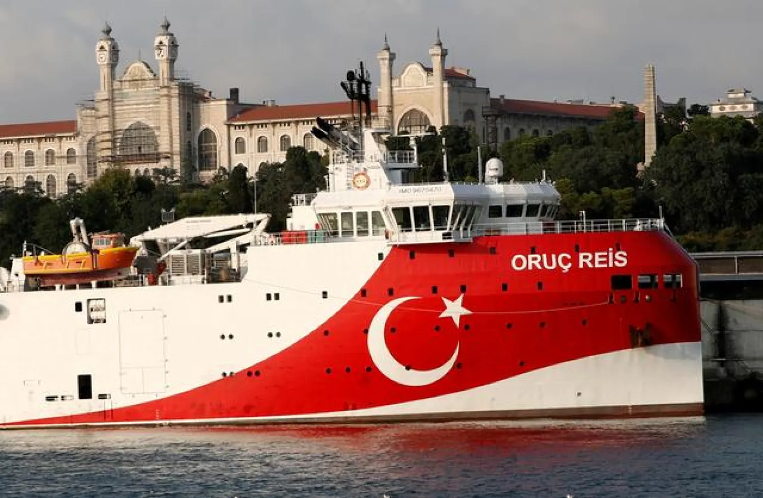 FILE PHOTO: Turkish seismic research vessel Oruc Reis is seen in Istanbul, Turkey, August 22, 2019. REUTERS/Murad Sezer
