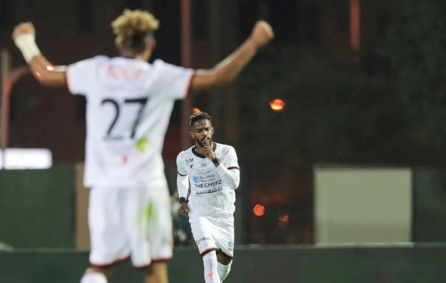 جانب من فرحة فريق الشباب (الدوري السعودي للمحترفين)