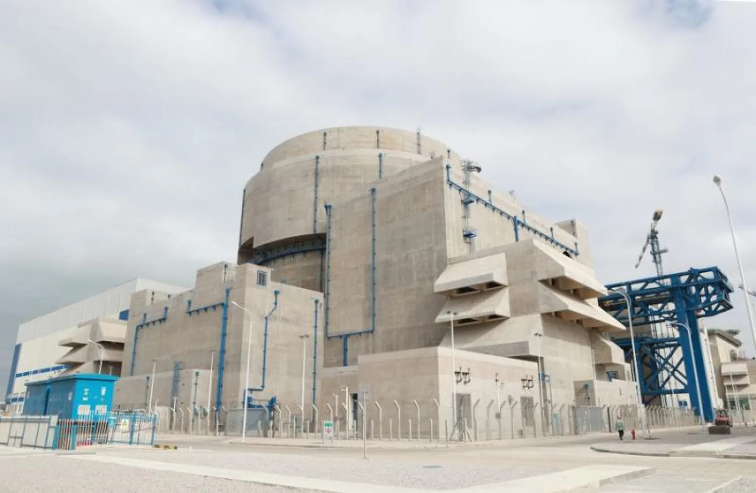 إحدى وحدات الكهرباء النووية في مفاعل هوالونغ وان (شينخوا)