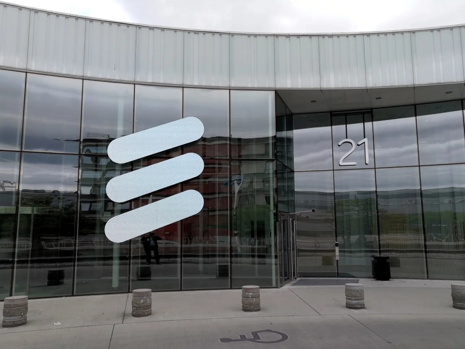 The Ericsson logo is seen at the Ericsson's headquarters in Stockholm, Sweden June 14, 2018. (Reuters)
