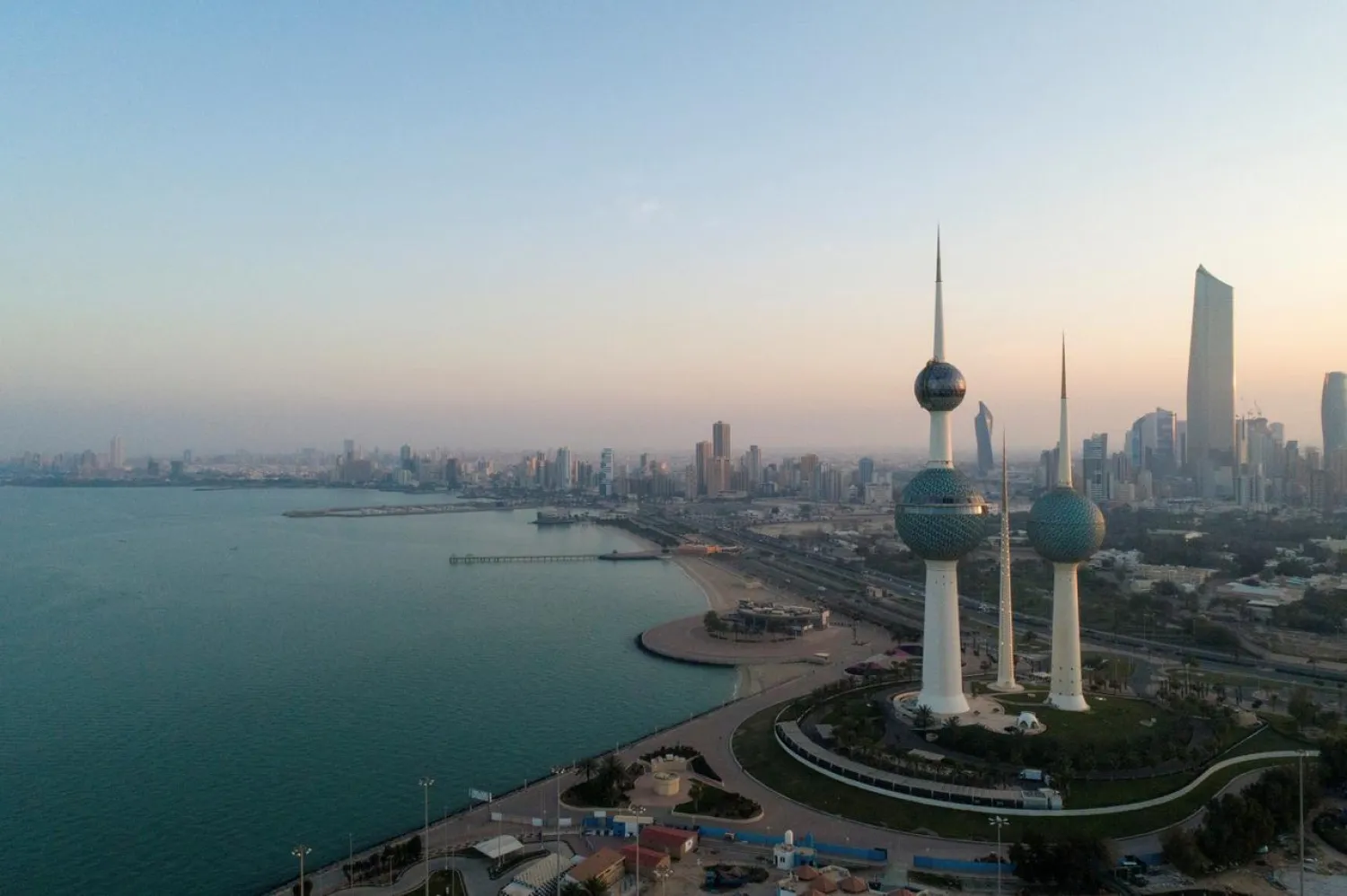 ILE PHOTO: An aerial view shows Kuwait City after the country entered virtual lockdown, following the outbreak of coronavirus, in Kuwait City, Kuwait March 16, 2020. Picture taken with a drone. REUTERS/Stephanie McGehee/