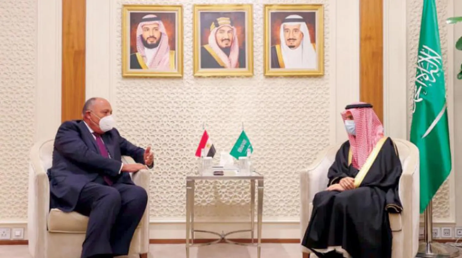 Suudi Dışişleri Bakanı dün Riyad'da Mısırlı mevkidaşı ile bir araya geldi. (Şarku’l Avsat)