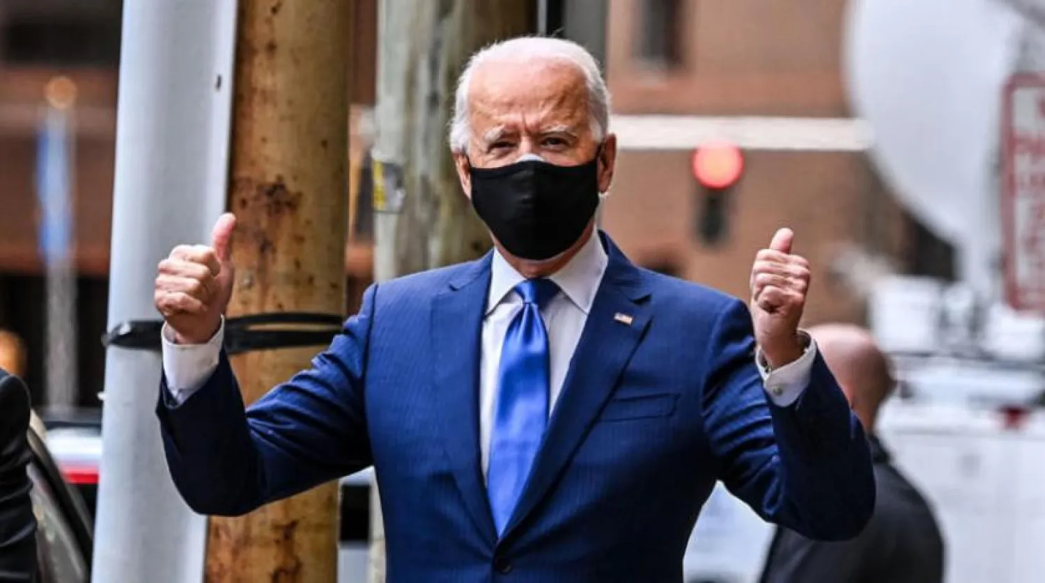 Joe Biden salı günü Delaware’de düzenlenen mitinge katıldı. (AFP)