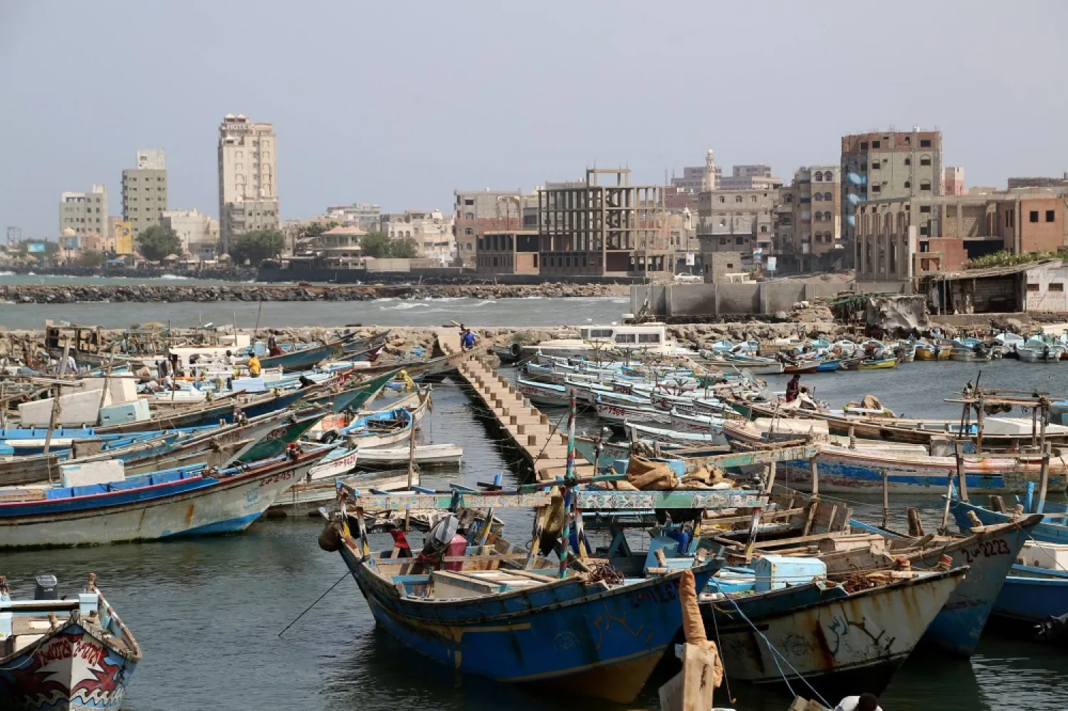 A view of the fishing port of Hodeidah, Yemen April 17, 2019. (Reuters)