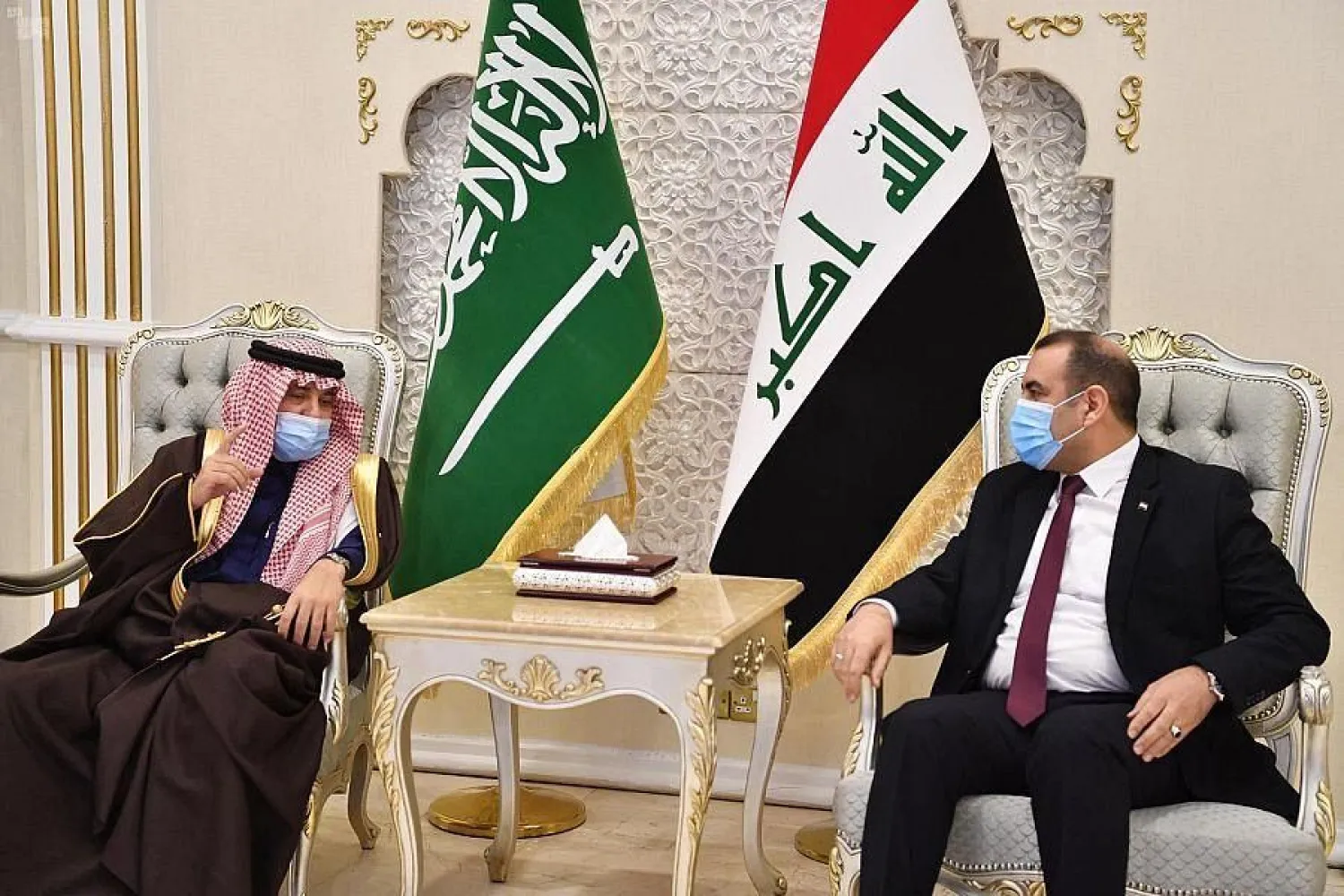 Official Saudi delegation headed by Saudi Minister of Commerce in Baghdad on Monday, December,  7, 2020 - SPA