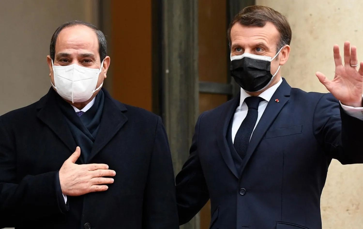 Sisi is on a three-day state visit to France. (AFP)