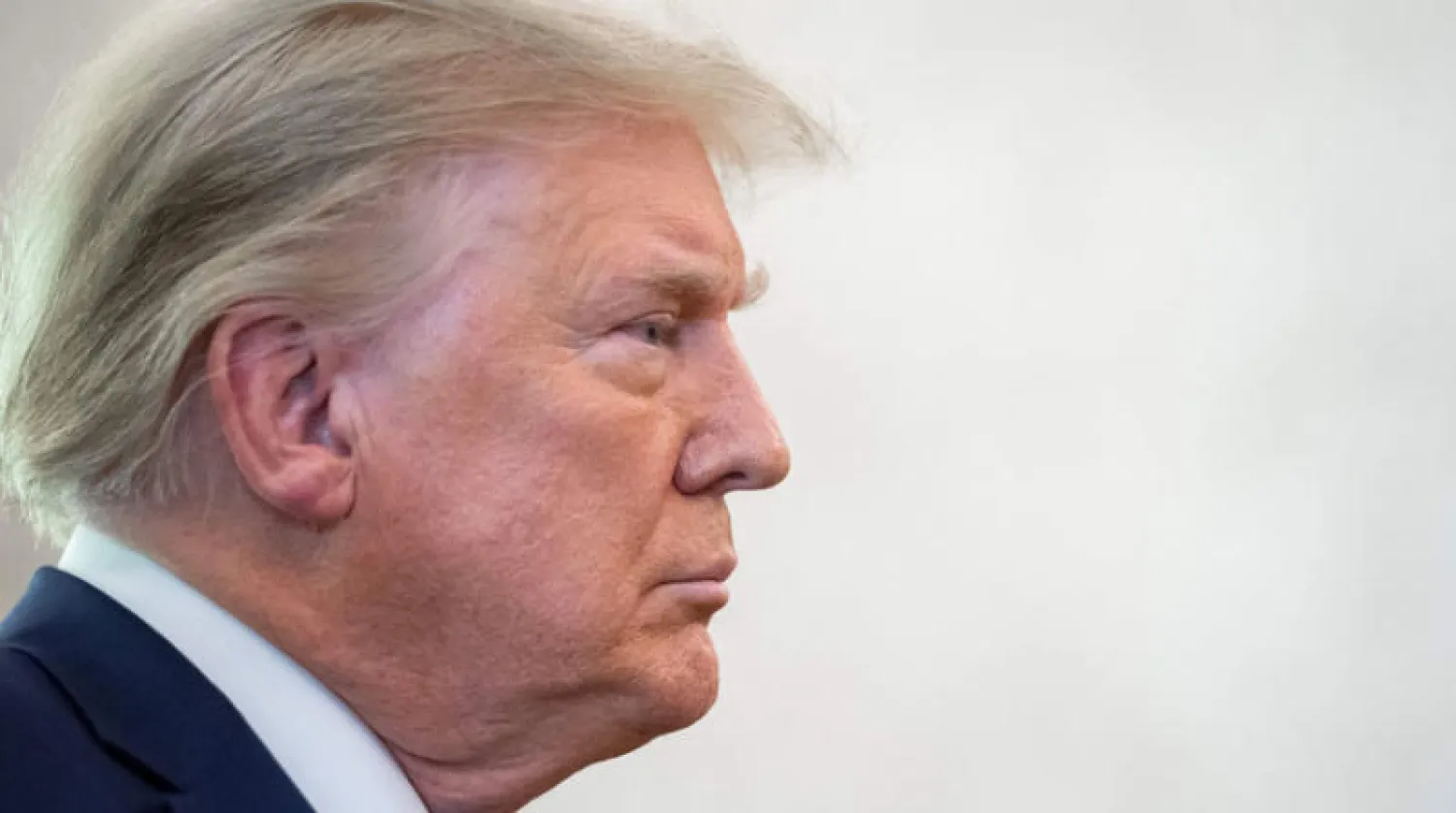 ترمب خلال احتفال في البيت الأبيض أول من أمس (أ.ف.ب)