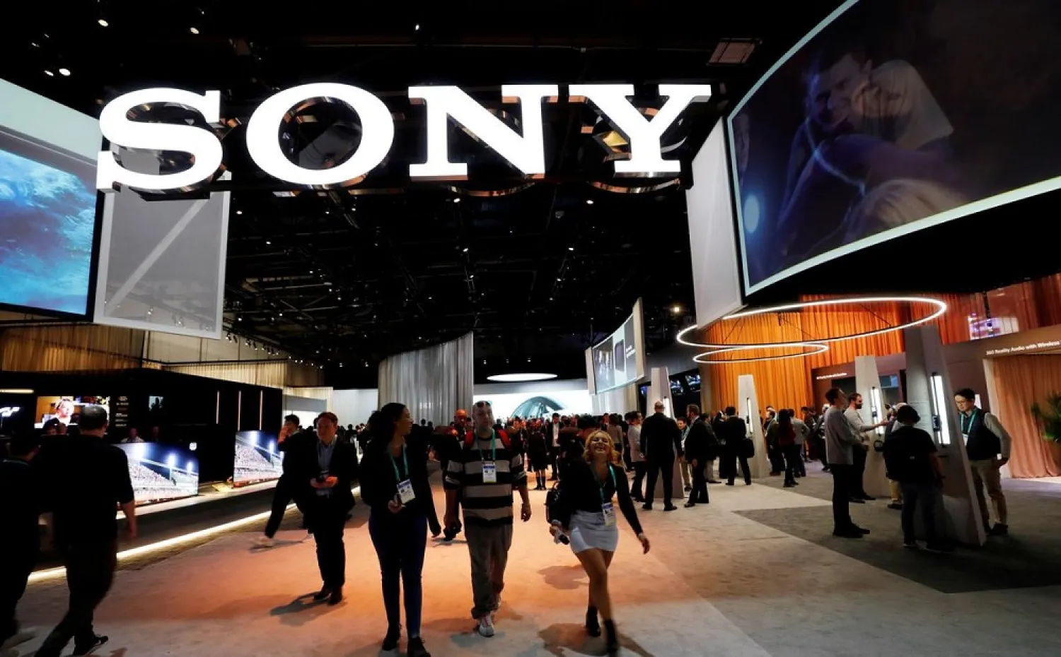 A view of the Sony booth during the 2020 CES in Las Vegas, Nevada, US January 8, 2020. (Reuters)