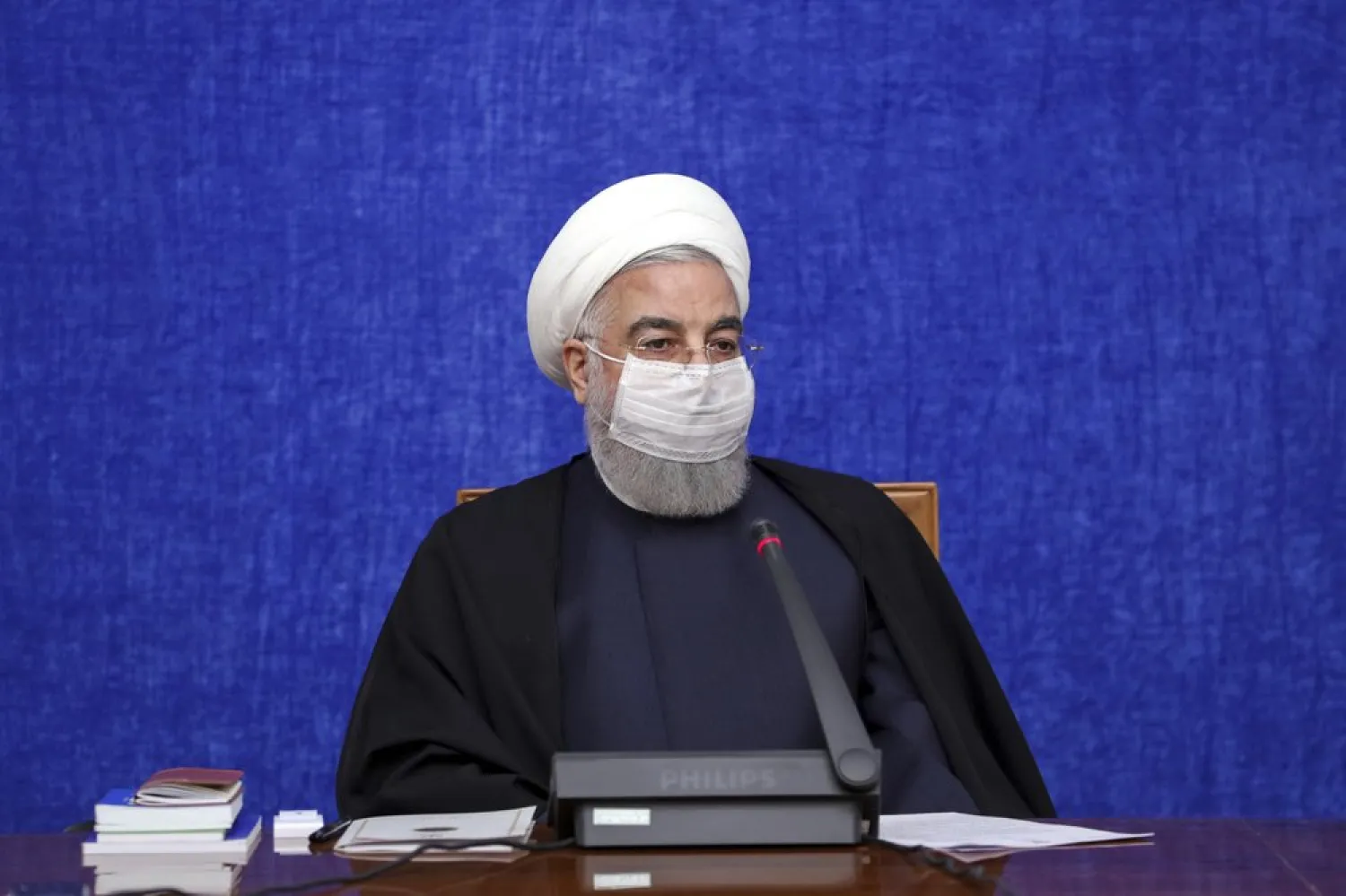 In this photo released by the official website of the office of the Iranian Presidency, President Hassan Rouhani speaks in a meeting in Tehran, Iran, Dec. 9, 2020. (AP)