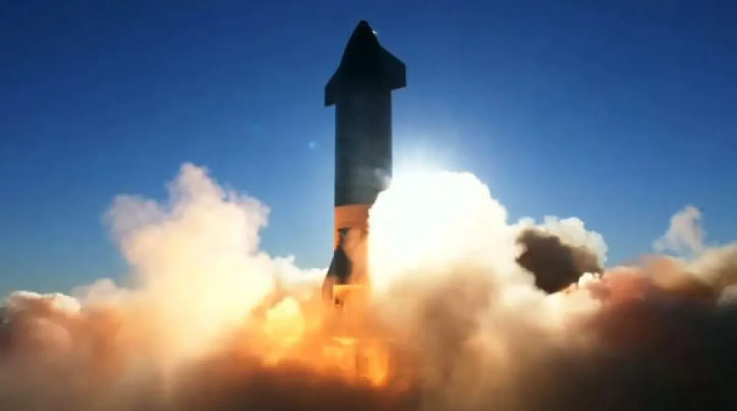 SpaceX’in prototip SN8 roketi Teksas eyaletindeki Boca Chica test sahasında patladı (AFP)