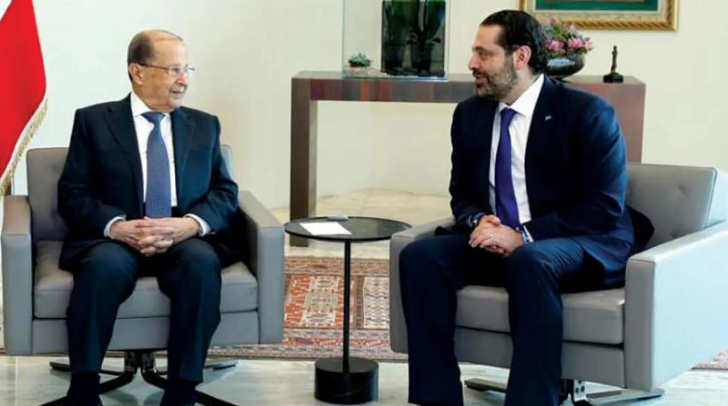 عون والحريري خلال لقائهما قبل أيام (الوكالة الوطنية)