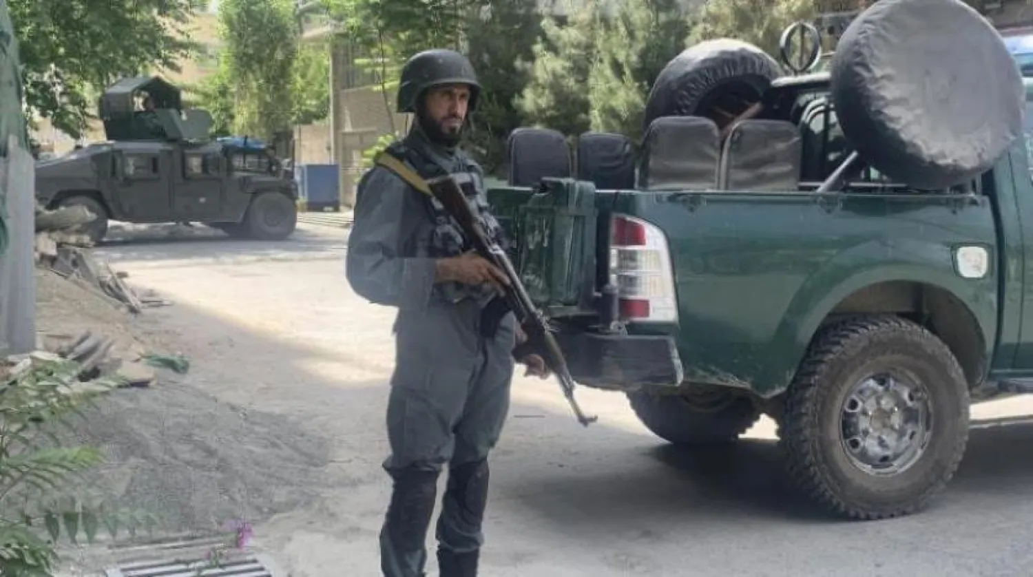 Kabil'deki Afgan Polisi (AP)
