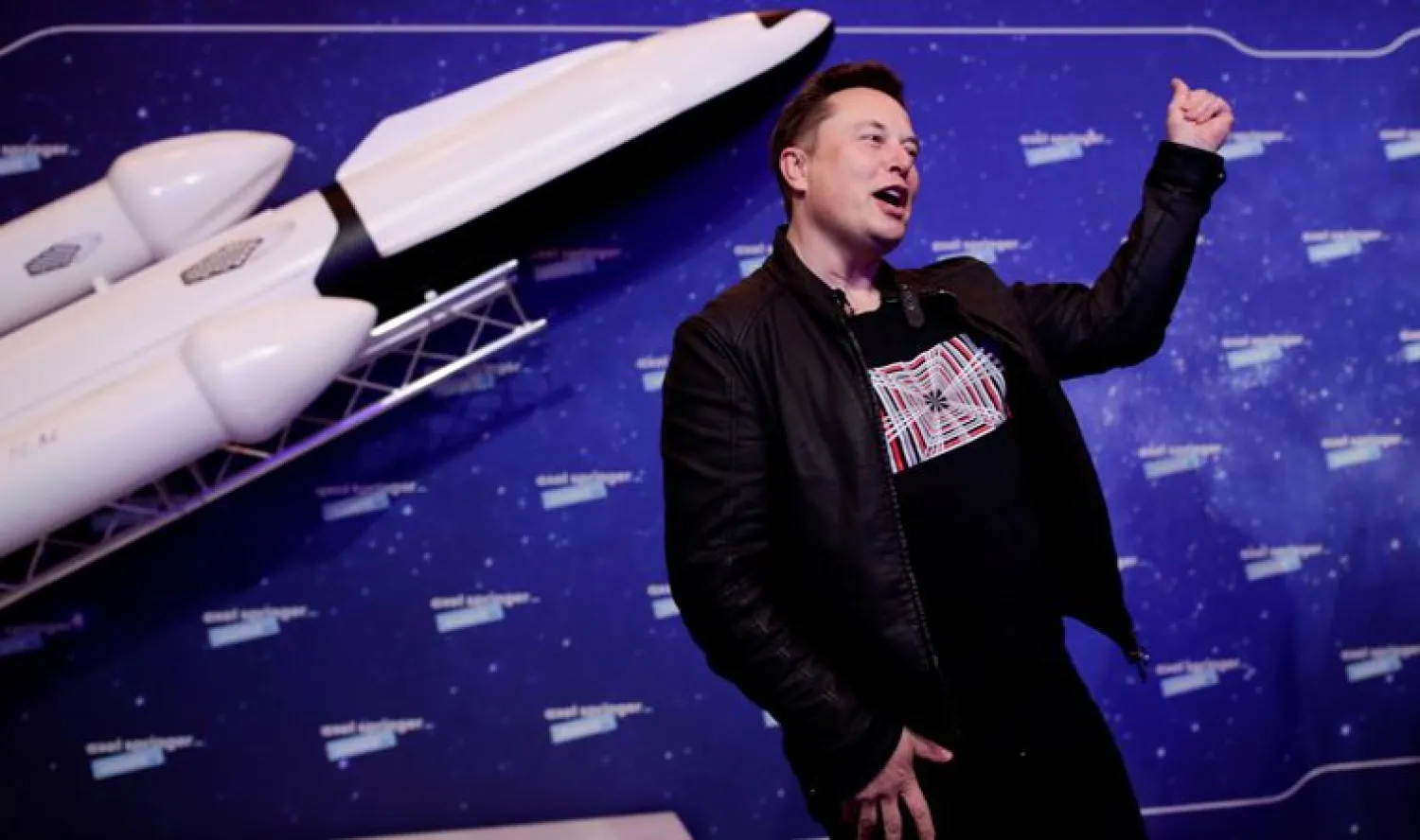 Tesla and SpaceX boss Elon Musk hopes to be able to one day launch several space ships to Mars | AFP