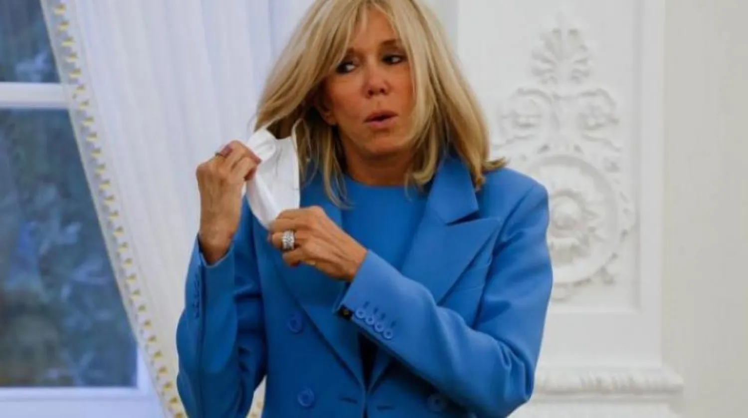 Fransız First Lady Brigitte Macron (AFP)