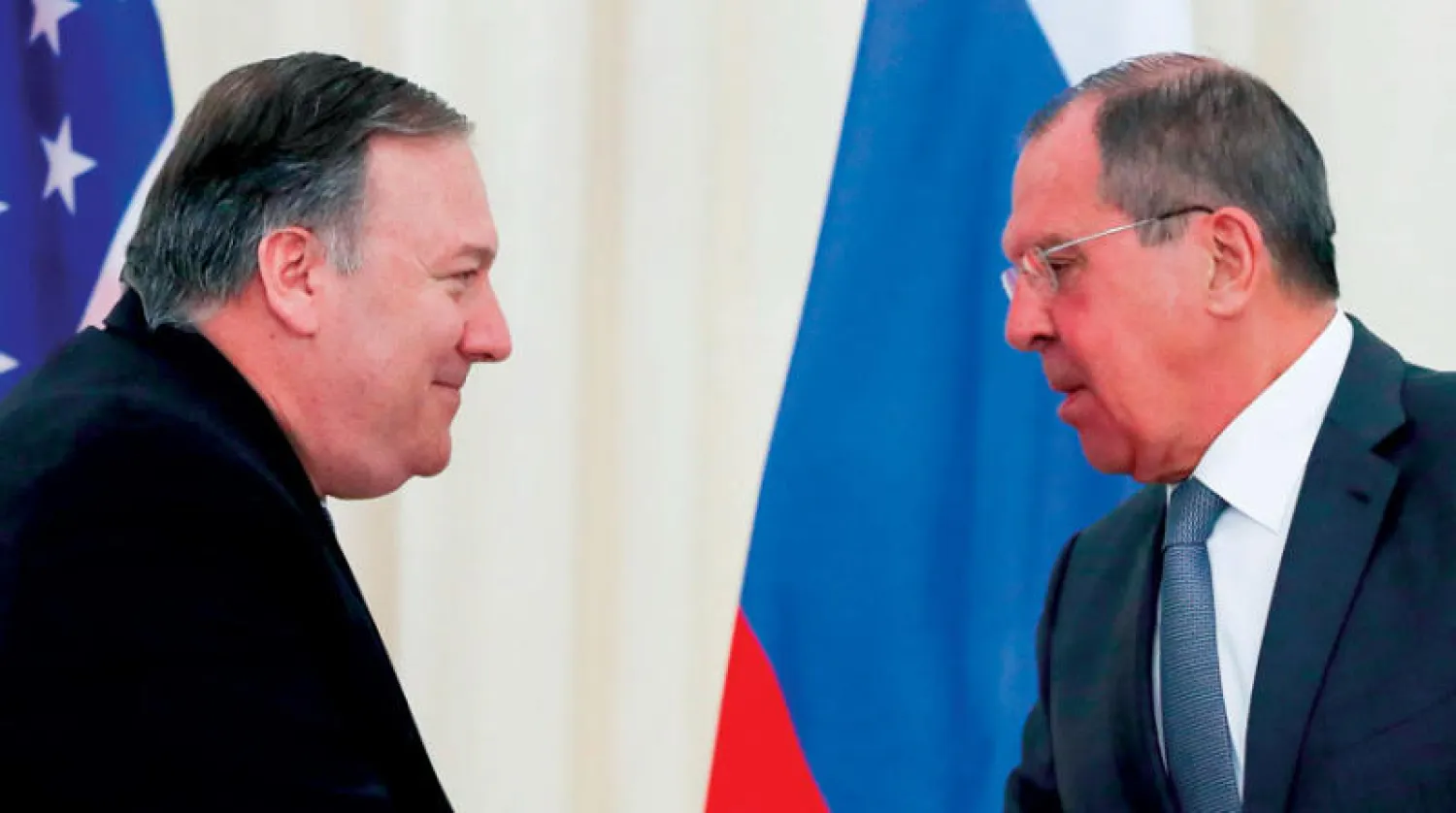 لقاء بين بومبيو ولافروف بسوتشي في مايو 2019 (أ.ف.ب)