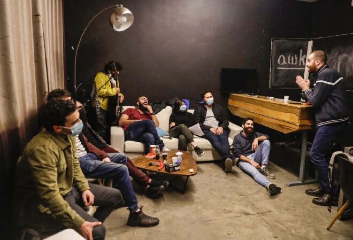 Lebanese stand-up comedians from the comedy club Awk.word have been bringing relief to the crisis-hit country | AFP