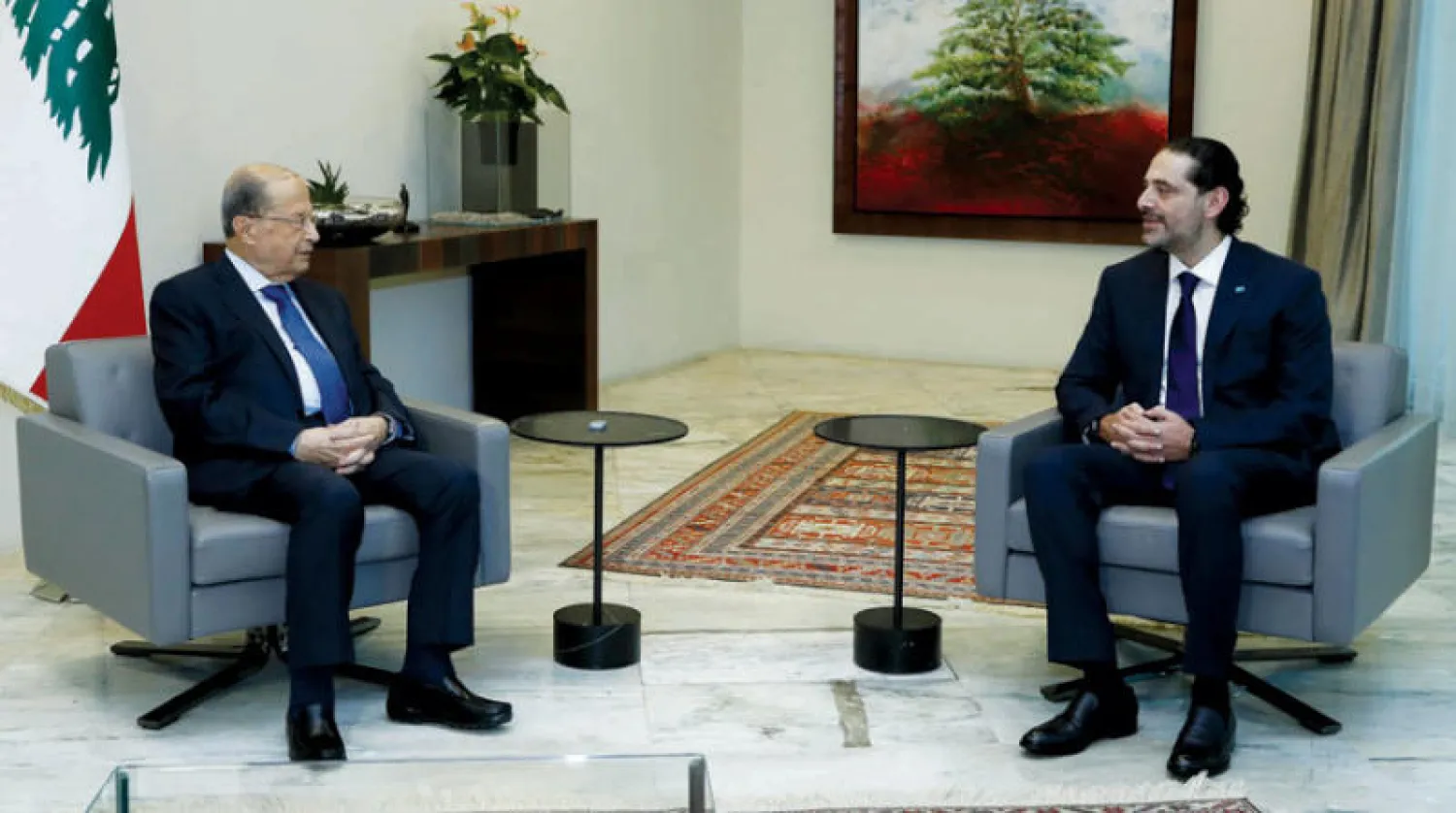 لقاء أمس بين الرئيسين عون والحريري (دالاتي ونهرا)