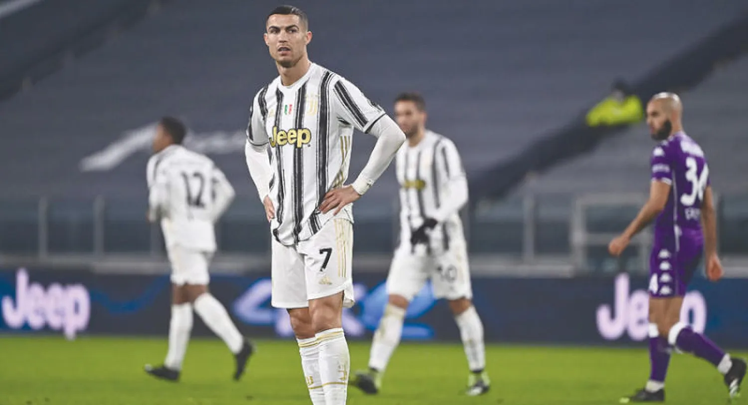 هزيمة يوفنتوس على ملامح رونالدو وزملائه (أ.ف.ب)