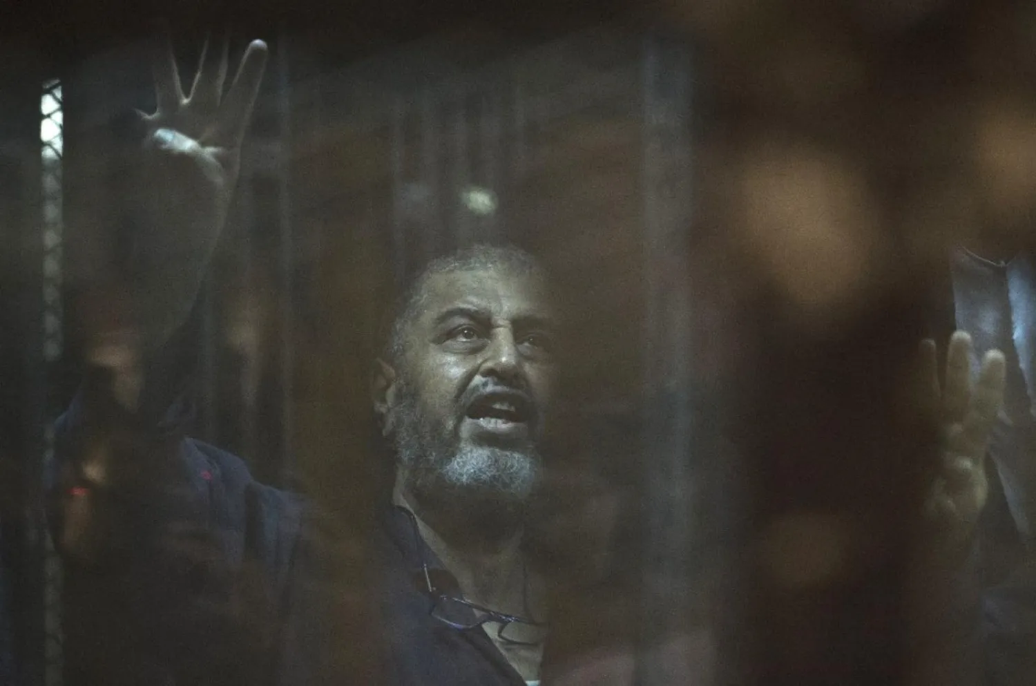 Khairat el-Shater, who has been in jail since July 2013 (File photo: AFP)