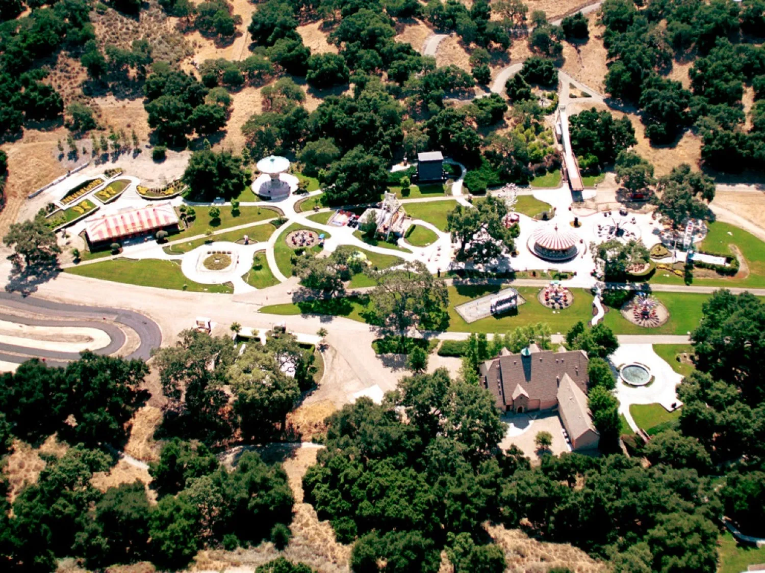 Michael Jackson famously converted his sprawling, gated Neverland Ranch into a fairytale-themed retreat. (AFP)