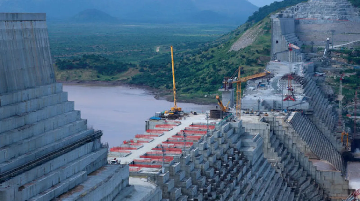 أعمال بناء في «سد النهضة» (رويترز)